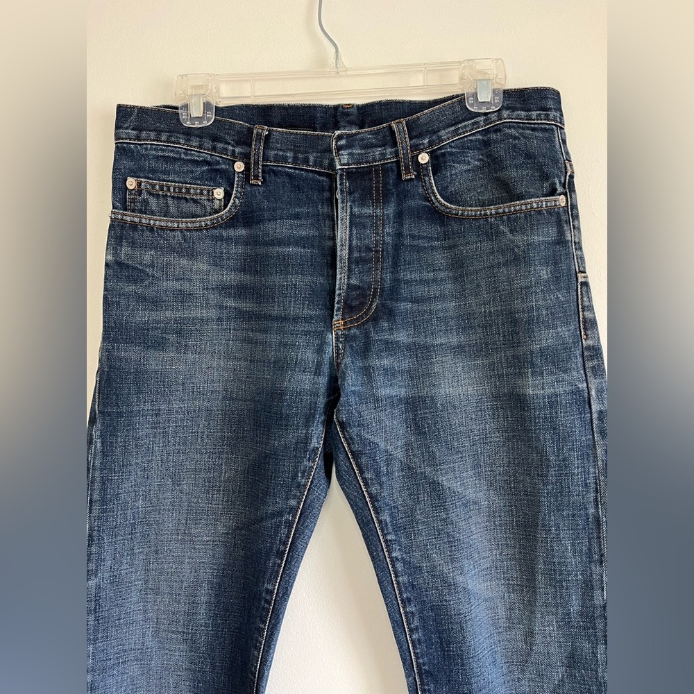DIOR Homme. Medium Wash Straight Leg Slim Fit Denim Jeans. Size US 32. - Picture 14 of 16